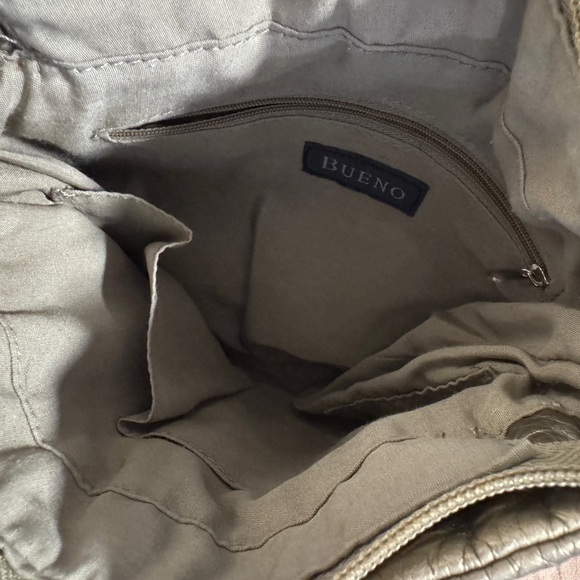 Vintage Bueno Bronze Metallic Purse Handbag w/ Adjustable Shoulder Strap - Picture 8 of 9